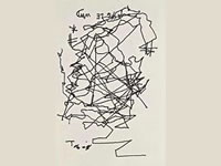 Subastan el único autorretrato de Borges