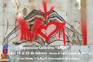 Amor, exposición colectiva La Casa Pintada