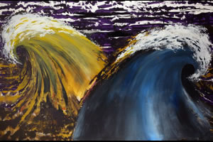 ''Pinturas al agua'' de Rómulo Macció