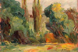 Muestra del  pintor Roberto Azzoni en Mendoza