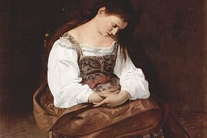 María Magdalena, una de las mujeres de Caravaggio.