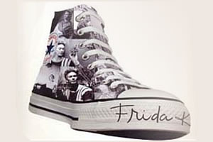 Frida Kahlo, su obra ahora también en lona de calzado