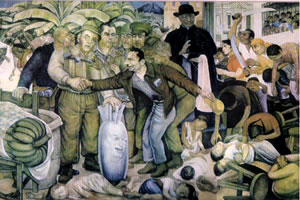 Un mural de Diego Rivera se exhibe por última vez en México