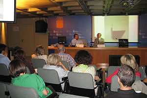 El artista Iñaki Ruiz de Eguino  en la Ciudadela de Pamplona