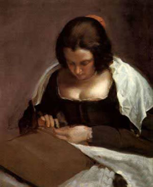 La costurera, de Diego Rodríguez de Silva  Velázquez