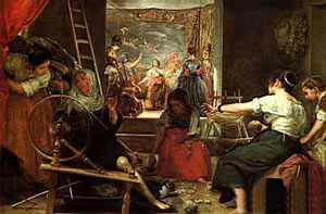 La fábula de Aracné, de Diego Rodríguez de Silva  Velázquez