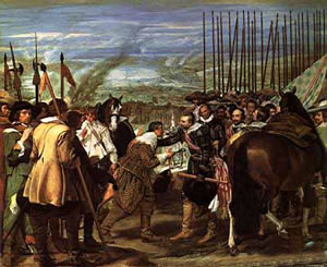 Las Lanzas, La Rendición de Breda, de Diego Rodríguez de Silva  Velázquez