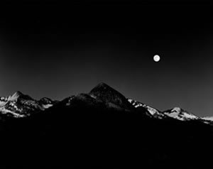 Moonrise from Glacier Point, de Ansel Easton  Adams