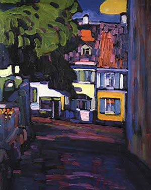Murnau. Casas en el Obermarkt, de Wassily Kandinsky