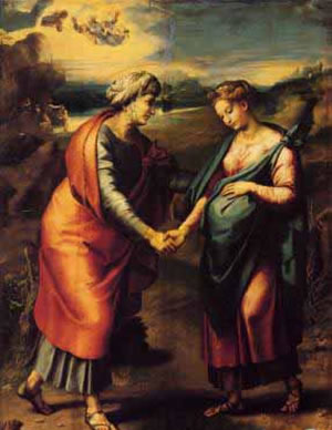 Visitación, de Rafael de Sanzio