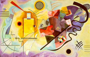 Amarillo-rojo-azul, de Wassily Kandinsky