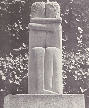 El beso, de Constantin  Brancusi