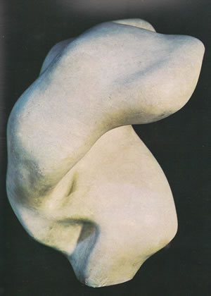 Evocación de una forma humana lunar espectral, de Jean  Arp