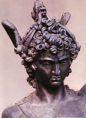 Grupo de Perseo (detalle de la cabeza de Perseo), de Benvenuto Cellini