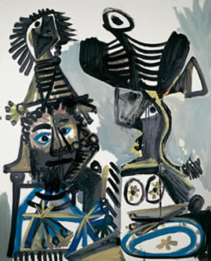 Hombre, mujer y niño, de Pablo Picasso