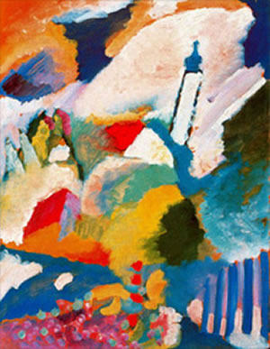 Iglesia en Murnau, de Wassily Kandinsky