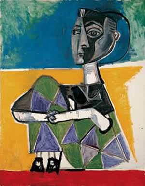 Jacqueline sentada, de Pablo Picasso