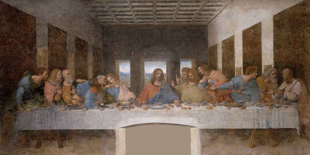 La última cena, de Leonardo Da Vinci