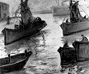 Mañana gris, de Benito Quinquela Martín