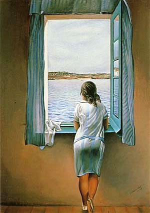 Muchacha en la ventana, de Salvador Dalí