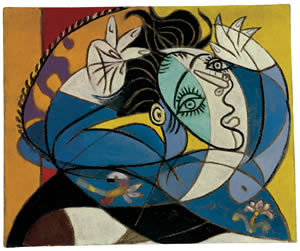 Mujer con los brazos levantados, de Pablo Picasso