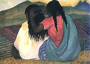Mujeres Peinándose , de Diego Rivera