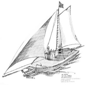 Nautilus navegando en la superficie, de Alejandro Lois