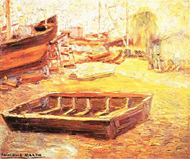 Paisaje de la Boca , de Benito Quinquela Martín