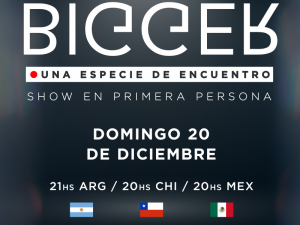 Bigger presenta Show en primera persona