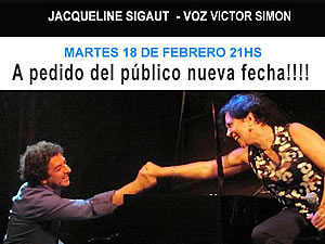 Jacqueline Sigaut y Víctor Simón