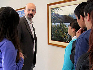 Pablo González Medrano inauguró la muestra Pinturas en la Patagonia 